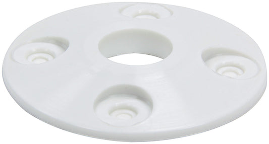 Scuff Plate - 2 in OD - 0.5 in ID - Plastic - White - Set of 4