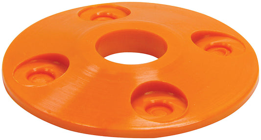 Scuff Plate - 2 in OD - 0.5 in ID - Plastic - Orange - Set of 4