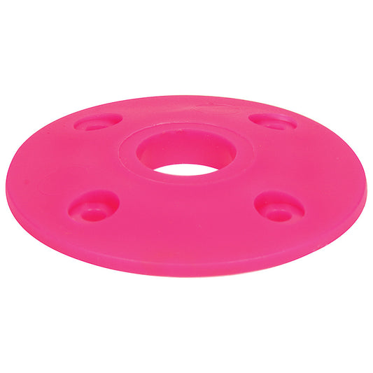 Scuff Plate - 2 in OD - 0.5 in ID - Plastic - Pink - Set of 4