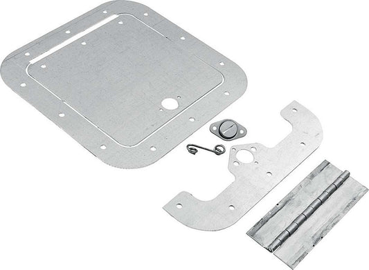 Access Door - 6 in Square Door - Hinge / Hardware Included - Aluminum - Natural - Kit