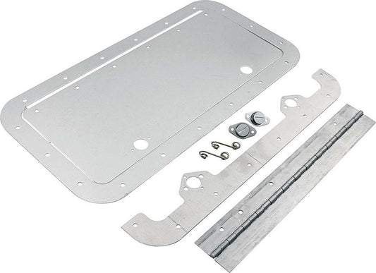 Access Door - 6 x 14 in Rectangle Door - Hinge / Hardware Included - Aluminum - Natural - Kit