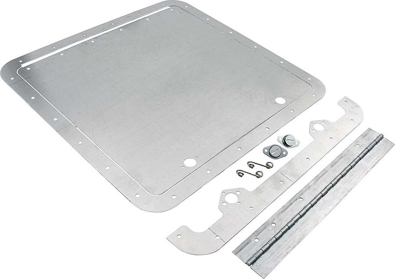 Access Door - 14 in Square Door - Hinge / Hardware Included - Aluminum - Natural - Kit