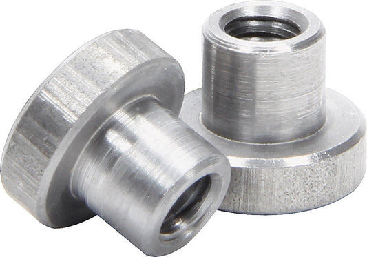 Weld-On Nut - 1/4-20 in Thread - 3/4 in OD Mounting Hole - Steel - Natural - Set of 25