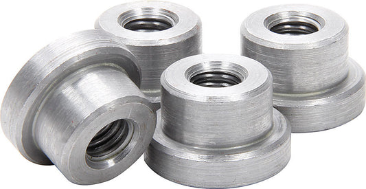 Weld-On Nut - 3/8-16 in Thread - 3/4 in OD Mounting Hole - Steel - Natural - Set of 4