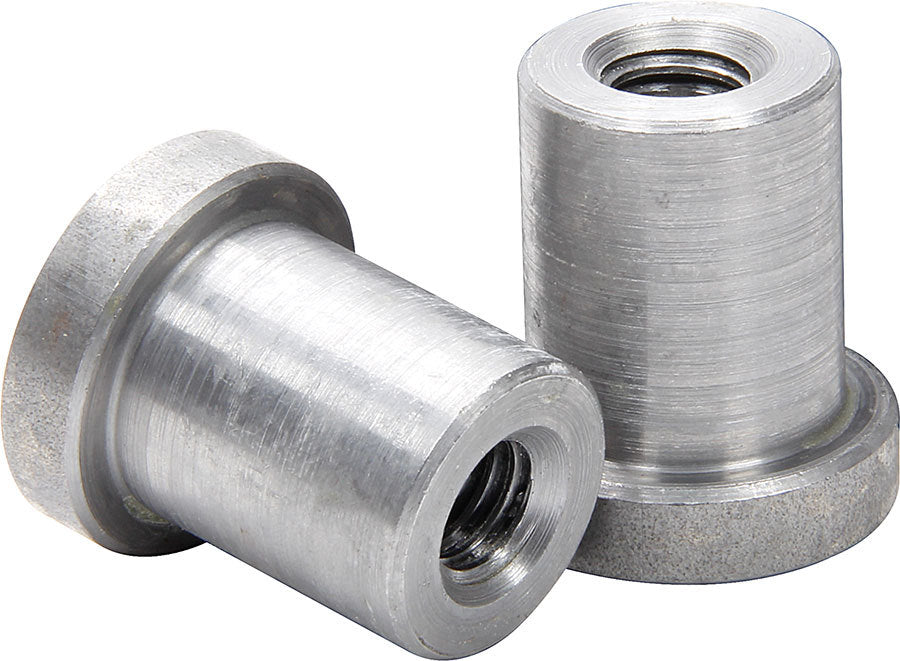 Weld-On Nut - 3/8-16 in Thread - 3/4 in OD Mounting Hole - Steel - Natural - Set of 25