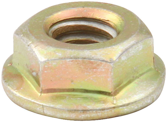 Nut - Locking - 1/4-20 in Thread - Hex Head - Serrated Flange - Steel - Cadmium - Universal - Set of 50