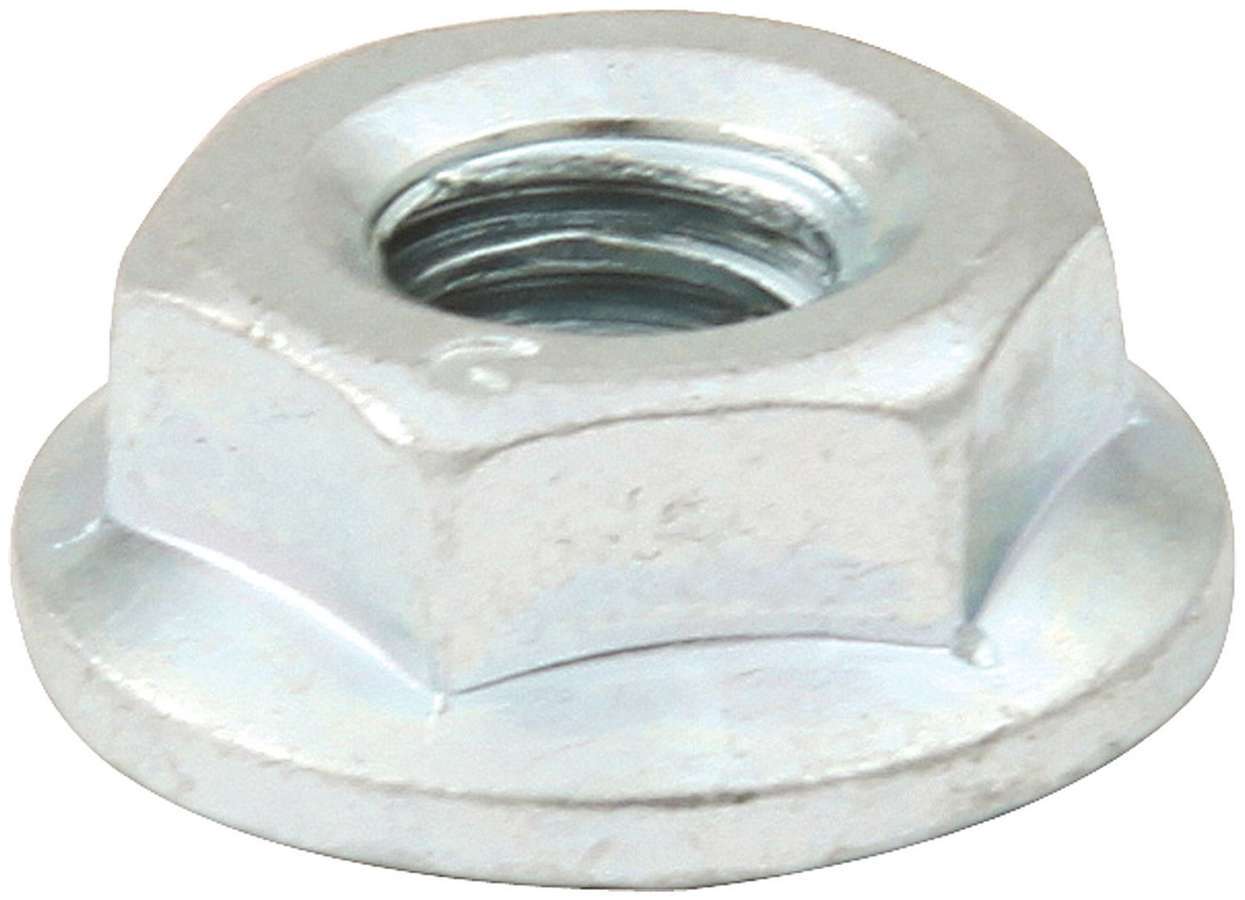 Nut - Locking - 1/4-20 in Thread - Hex Head - Serrated Flange - Steel - Zinc Oxide - Universal - Set of 50