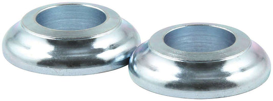 Tapered Spacer - 1/2 in ID - 1/4 in Thick - Steel - Zinc Oxide - Universal - Pair