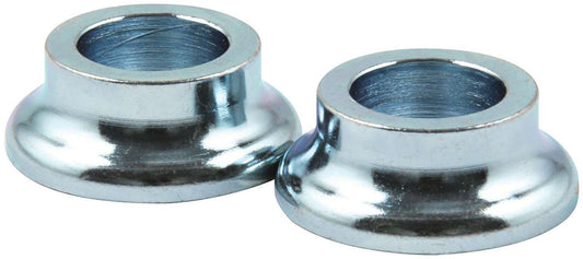 Tapered Spacer - 1/2 in ID - 3/8 in Thick - Steel - Zinc Plated - Universal - Pair