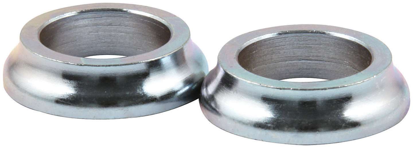 Tapered Spacer - 5/8 in ID - 1/4 in Thick - Steel - Zinc Oxide - Universal - Pair