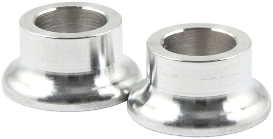 Tapered Spacer - 1/2 in ID - 1/2 in Thick - Aluminum - Natural - Universal - Pair