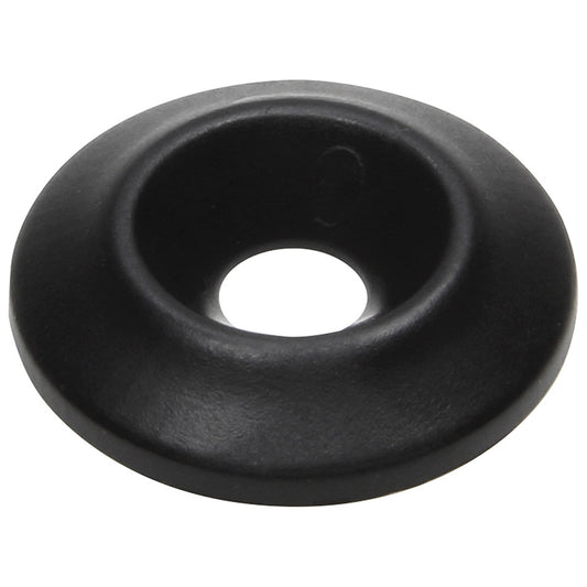 Body Bolt Washer - Countersunk - 1/4 in ID - 1 in OD - Plastic - Black - Set of 50