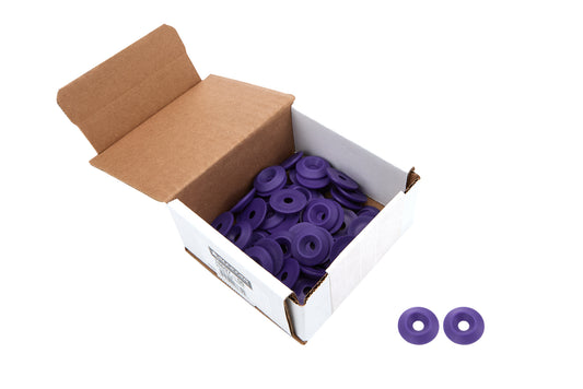 Countersunk Washer - 1/4 in ID - 1 in OD - Plastic - Purple - Set of 50