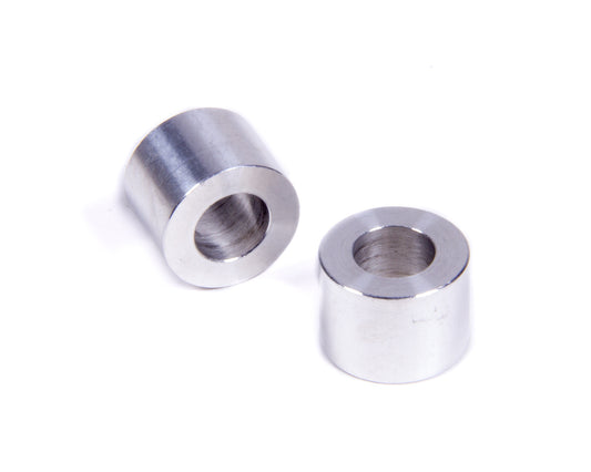 Flat Spacer - 3/8 in ID - 11/16 in OD - 1/2 in Thick - Aluminum - Natural - Universal - Pair