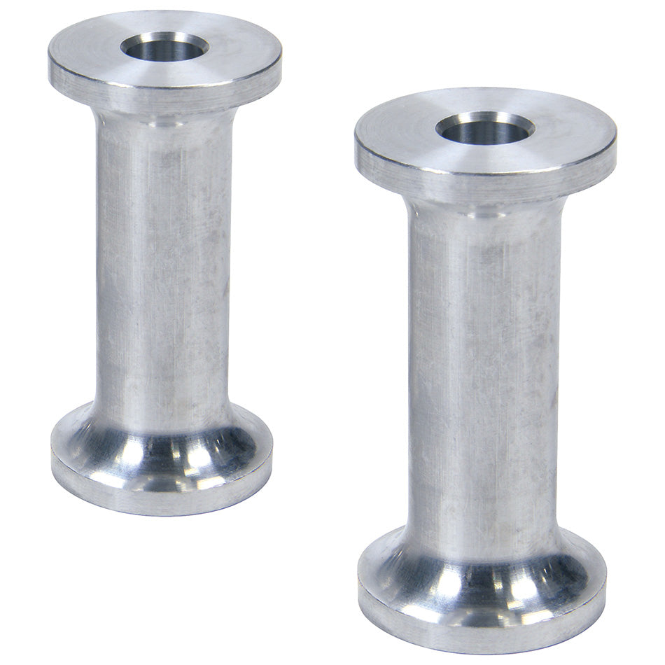 Hourglass Spacer - 0.313 in ID - 2 in Thick - Aluminum - Natural - Universal - Pair