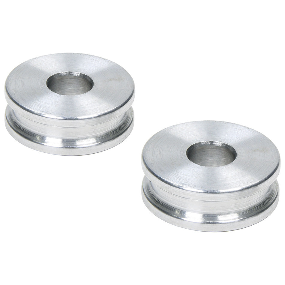 Hourglass Spacer - 0.5 in ID - 0.5 in Thick - Aluminum - Natural - Universal - Pair