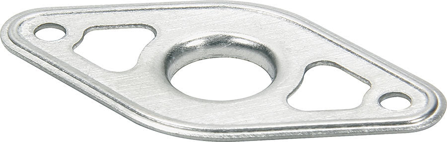 Body Reinforcing Plate - 2 in Wide - 1 in Tall - 1/8 in Rivet Attachment - Stainless - Natural - Quick Turn Fasteners - Set of 10