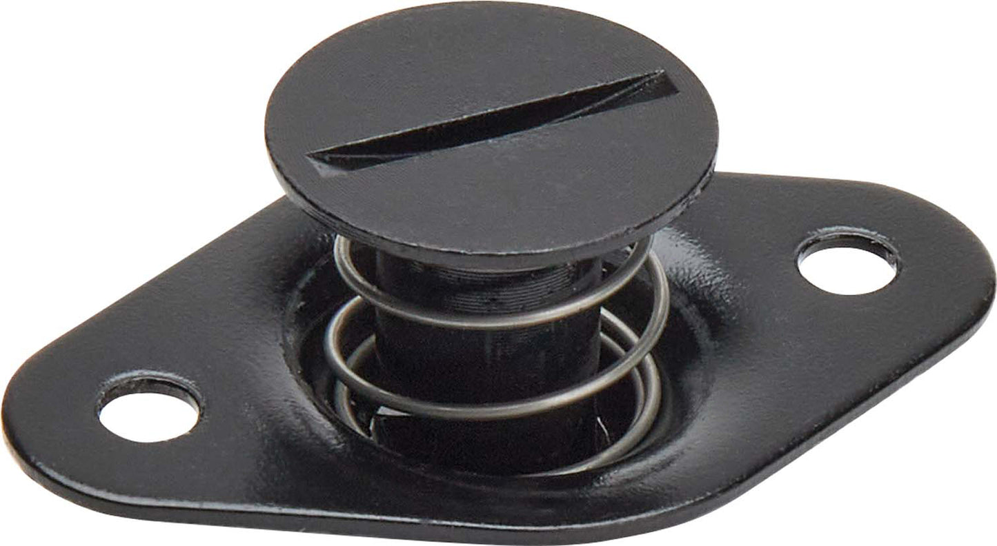 Quick Turn Fastener - Self Ejecting - Flush Head - Slotted - 5/16 x 0.500 in Body - Steel - Black Paint - Set of 10