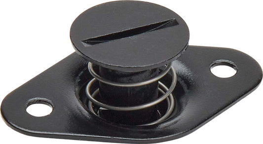 Quick Turn Fastener - Self Ejecting - Flush Head - Slotted - 5/16 x 0.500 in Body - Aluminum - Black Anodized - Set of 10