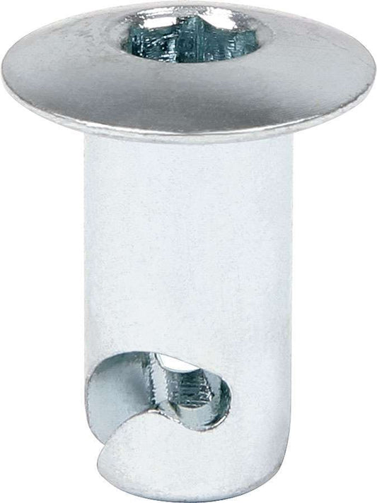 Quick Turn Fastener - Oval Head - Hex Drive - 5/16 x 0.500 in Body - Steel - Zinc Oxide - Set of 10