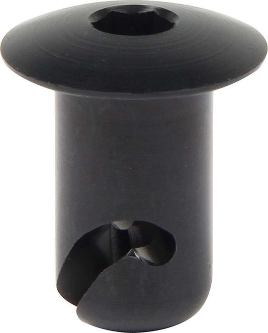 Quick Turn Fastener - Oval Head - Hex Drive - 7/16 x 0.500 in Body - Aluminum - Black Anodized - Set of 50