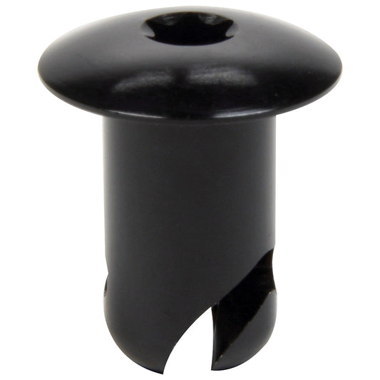 Quick Turn Fastener - Oversized Oval Head - Hex Drive - 7/16 x 0.500 in Body - Aluminum - Black Anodized - Set of 50