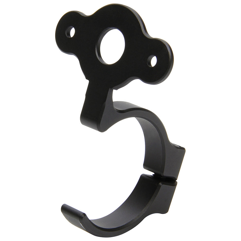 Quick Turn Mounting Bracket - Clamp-On - 1/16 in Thick - 90 Degree Angle - Aluminum - Black Anodized - 1-3/8 in OD Tube - Each