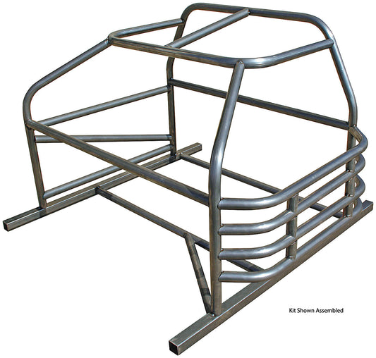 Roll Cage - Mini Enduro - 4-Point - Weld-On - 1.75 in Diameter - 0.095 in Wall - Steel - Natural - Honda Civic - Kit