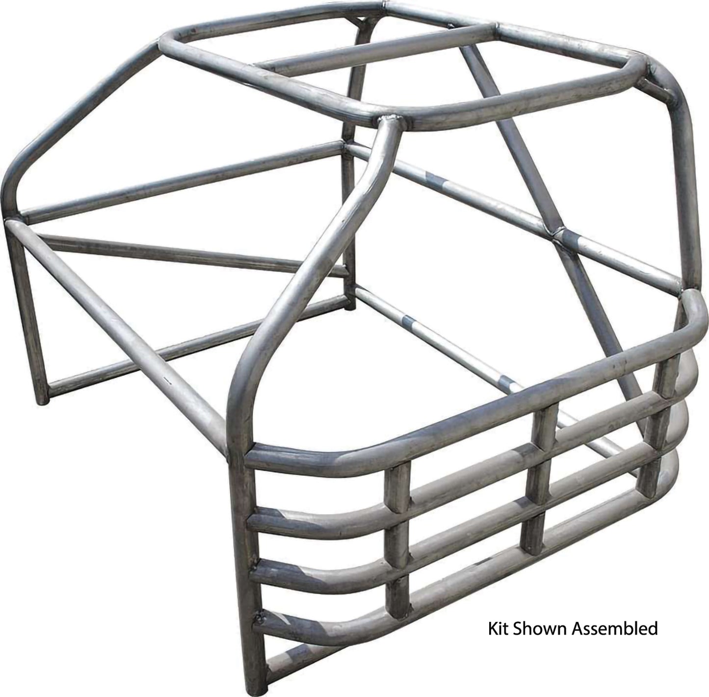 Roll Cage - Deluxe - 4-Point - Weld-On - 1.75 in Diameter - 0.095 in Wall - Steel - Natural - GM A-Body 1970-77 - Kit