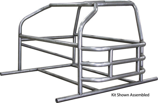 Roll Cage - Mini Enduro - 4-Point - Weld-On - 1.75 in Diameter - 0.095 in Wall - Steel - Natural - Ford Escort / Probe - Kit