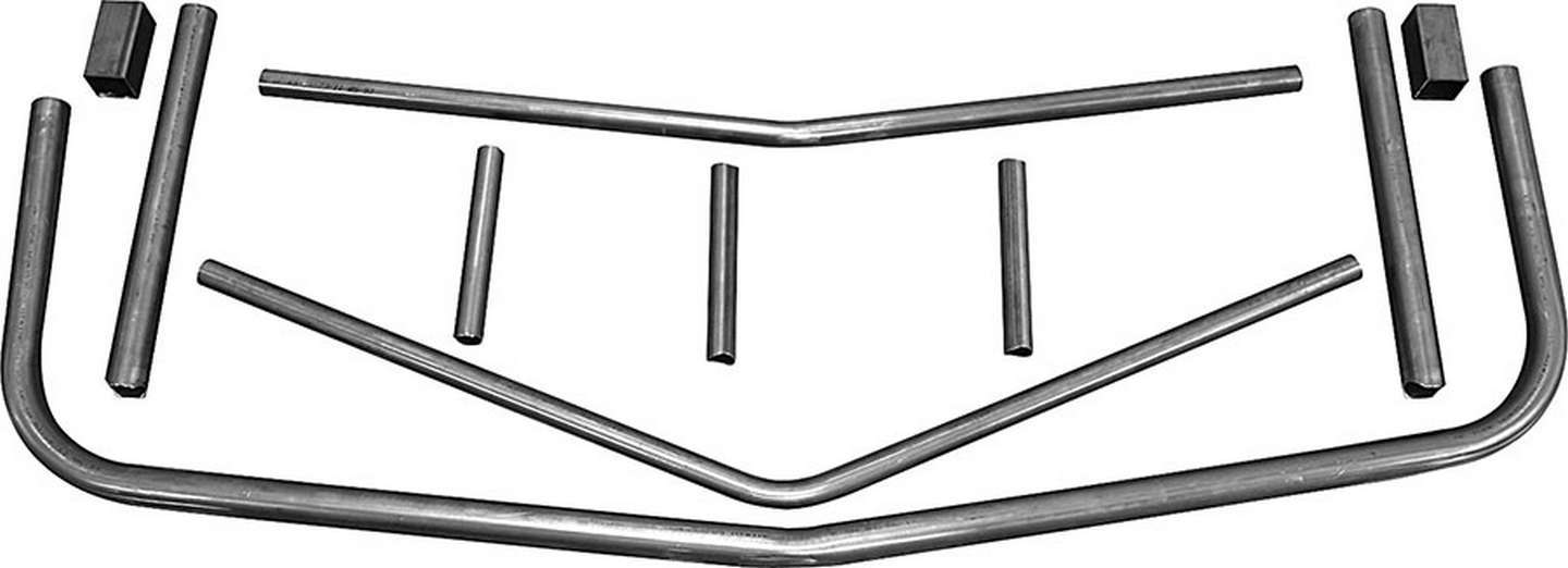 Bumper - Front - 1.75 in OD Tube - 0.095 in Wall - Unwelded - Steel - Natural - MD3 - Chevy Monte Carlo 1983-88 - Kit