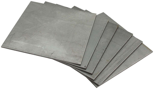 Roll Cage Floor Plate - 6 x 6 in Square - Steel - Natural - Set of 6