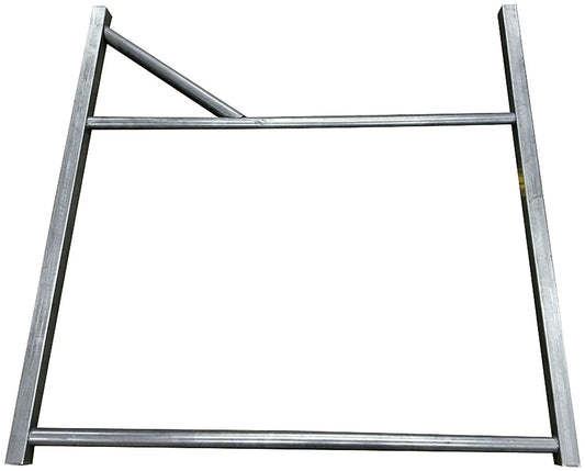 Roll Cage Installation Kit - Weld-On - Outside Rails 60 in long - Support tubes included - Steel - Natural - Kit