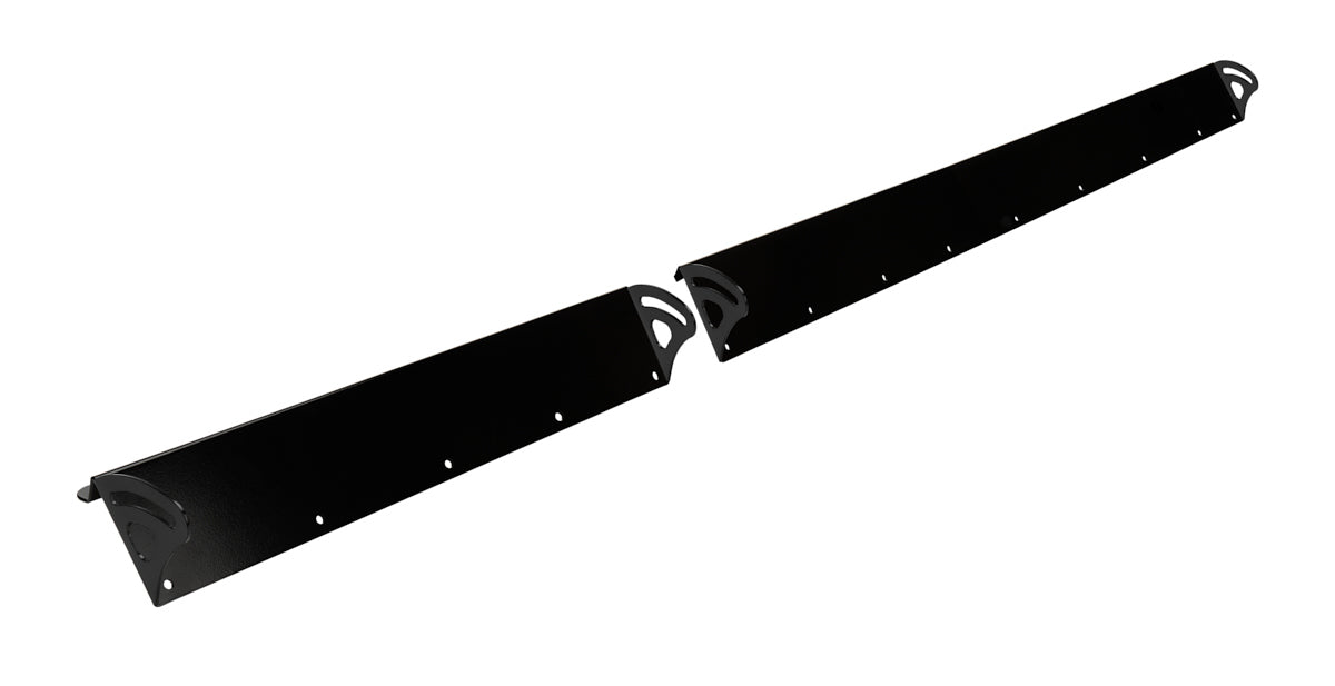 Spoiler - 66 x 3 in - Adjustable - 2-Piece - Spoiler Only - Aluminum - Black Powder Coat - Each