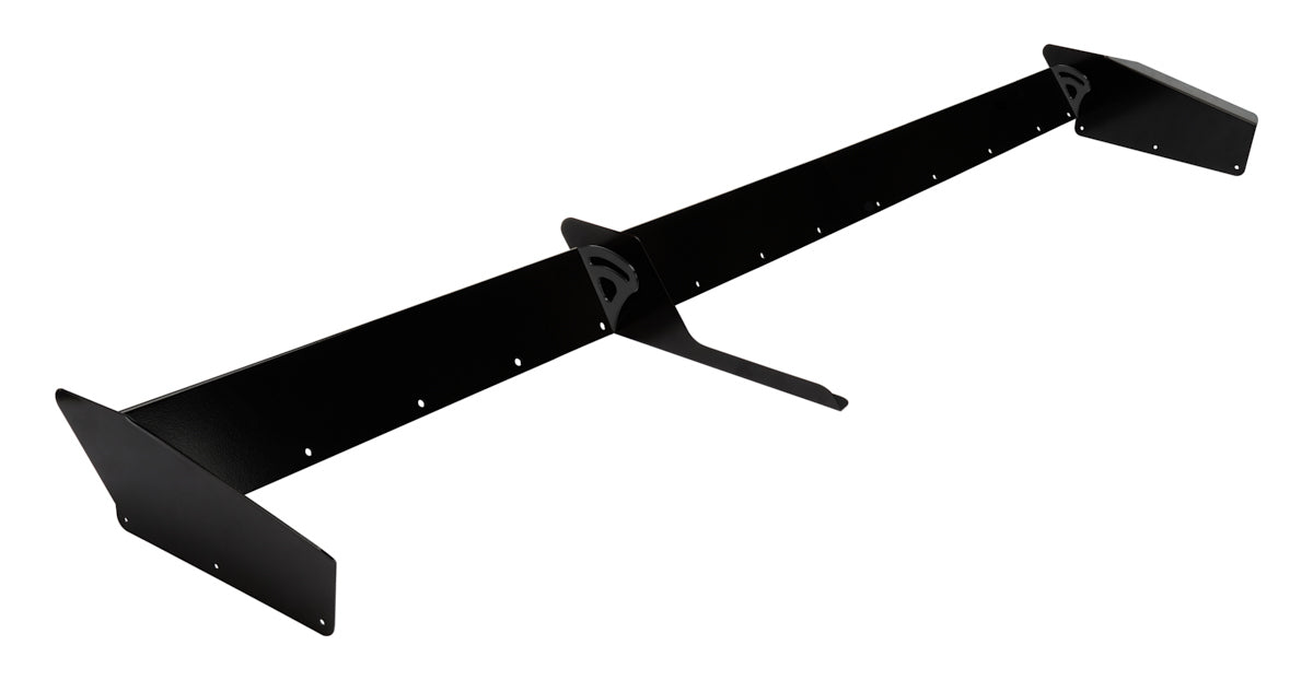 Spoiler - 67 x 3 in - 2-Piece - Aluminum - Black Powder Coat - Kit