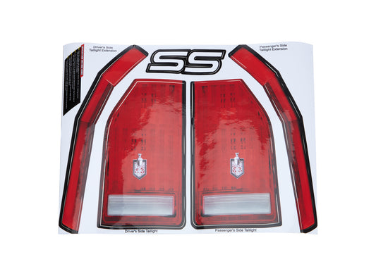 Graphics - Tail - Laminated Protective Coating - Chevy Monte Carlo 1983-88 - Kit
