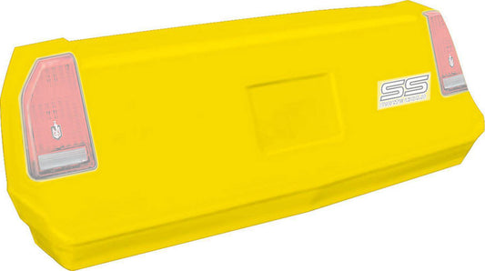 Bumper Cover - 2-Piece Complete - Rear - Plastic - Yellow - Chevy Monte Carlo SS 1983-88 - Kit