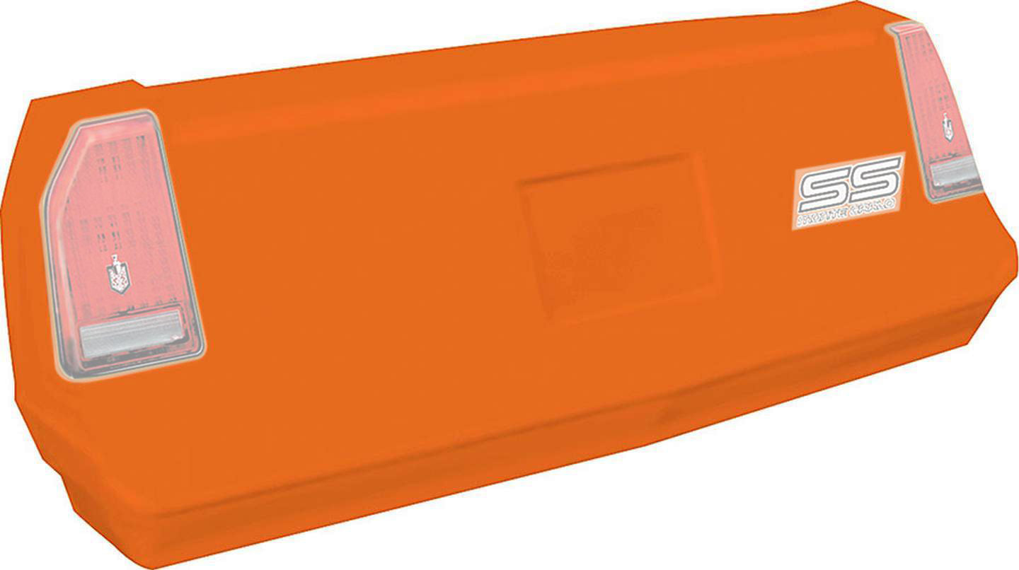 Bumper Cover - 2-Piece Complete - Rear - Plastic - Orange - Chevy Monte Carlo SS 1983-88 - Kit