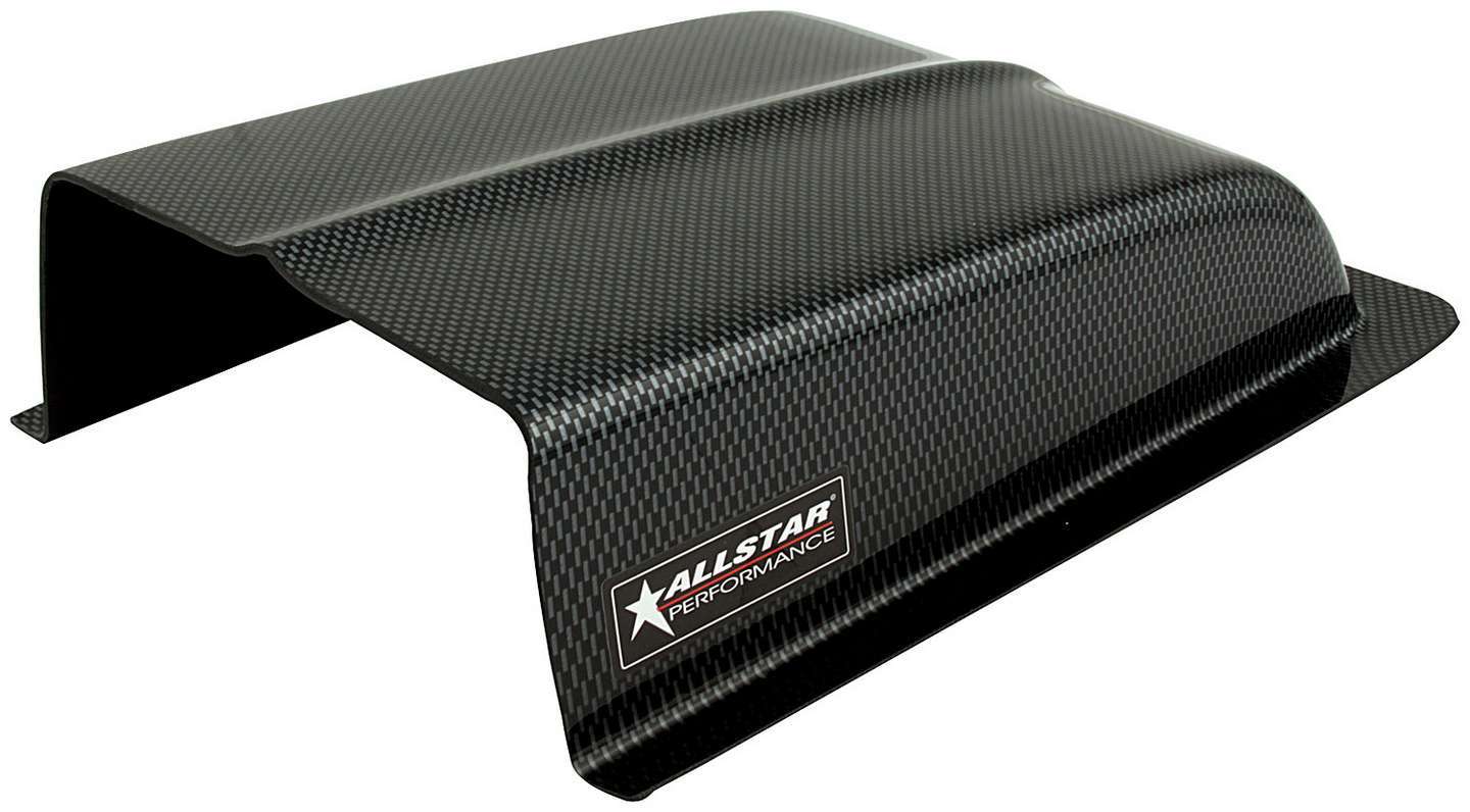 Oil Cooler Scoop - 3 in Tall - 7 in Wide - 11 in Long - Plastic - Carbon Fiber Look - Each
