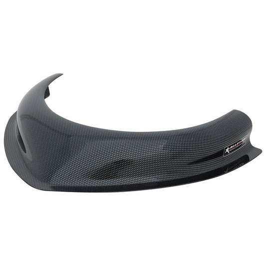 Hood Scoop - 2.5 in Height - Tapered Front - Plastic - Carbon Fiber Look - Each