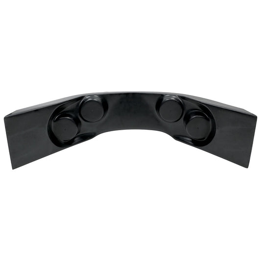 Gauge Mounting Panel - Curved - Fiberglass - Black - Each