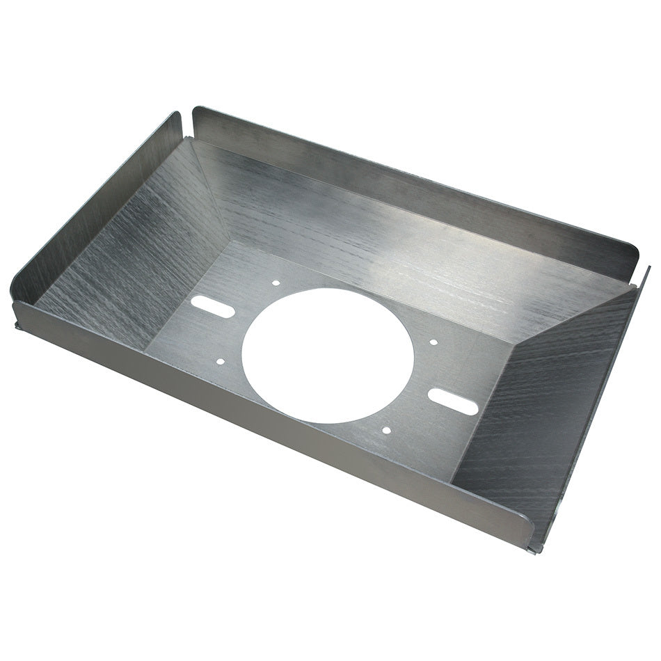 Scoop Tray - 5 in Tall - 21-1/2 in Long - 13-3/8 in Wide - Raised - Aluminum - Natural - Dominator Flange - Each