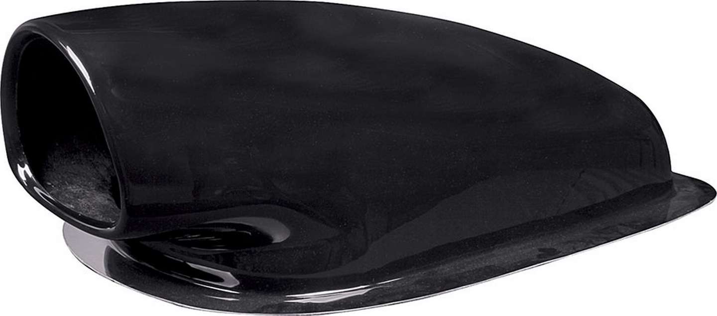 Hood Scoop - Aero - 12 in Tall - 14.5 in Wide - 38 in Long - Fiberglass - Black - Each