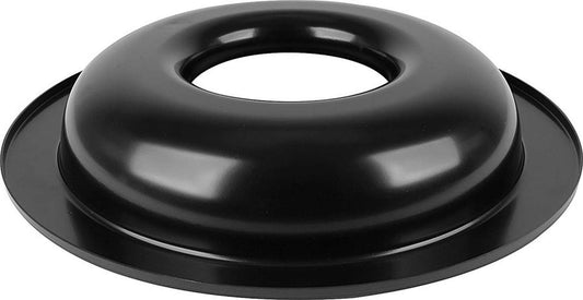 Air Cleaner Base - 14 in Round - 5-1/8 in Carb Flange - Drop Base - Lightweight - Aluminum - Black Paint - Each