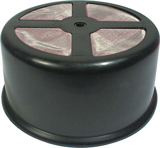 Carburetor Cover - 2-1/2 in Tall - Screen - Plastic - Black - 5-1/8 in Flange - Each