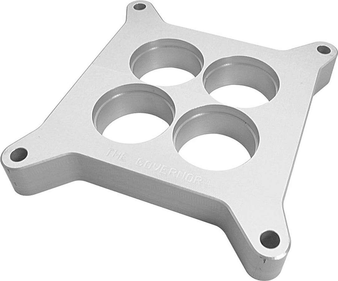 Restrictor Plate - 1 in Thick - 4 Hole - Square Bore - Aluminum - Natural - Each