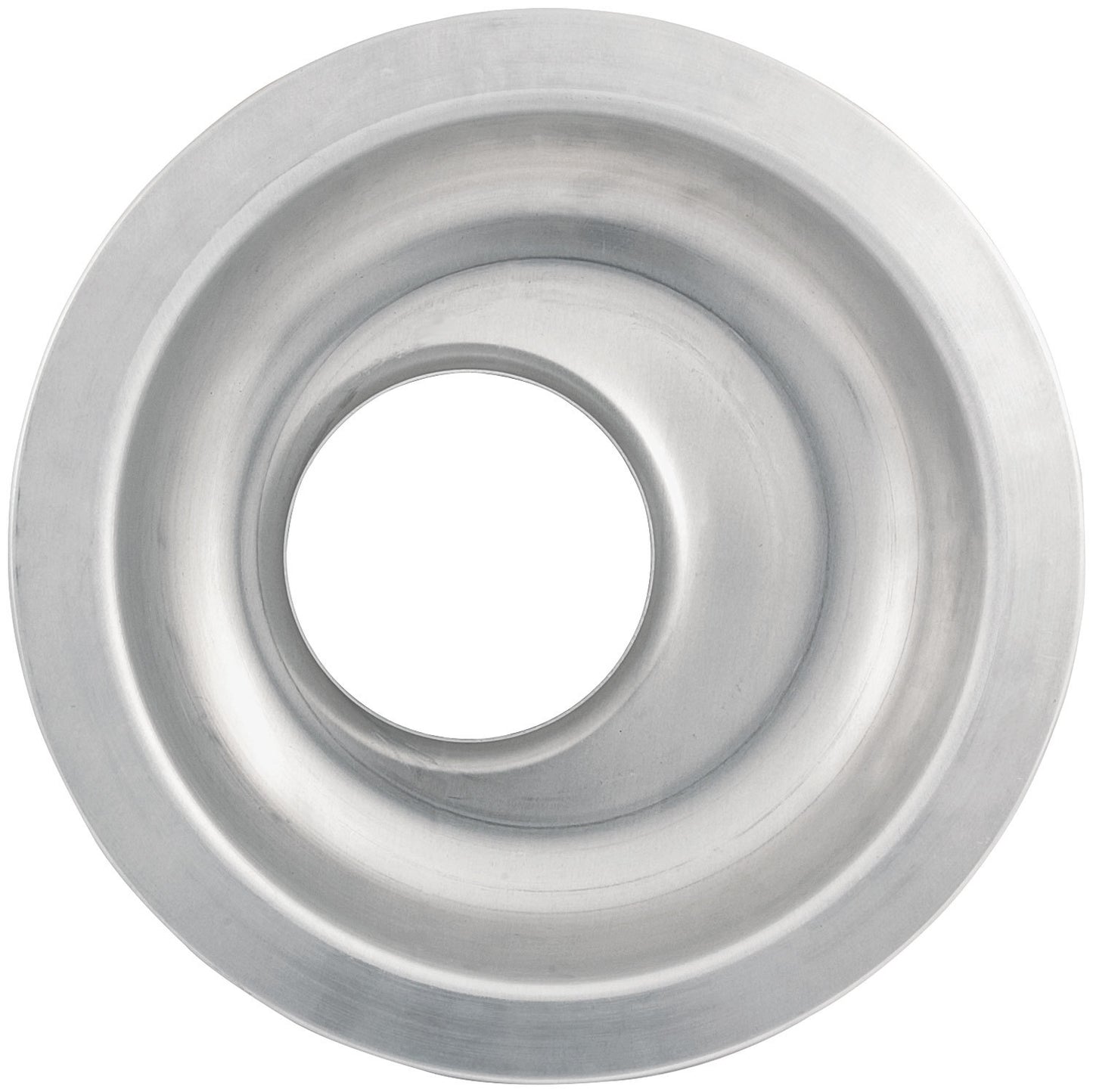 Air Cleaner Base - 14 in Round - 5-1/8 in Carb Flange - Drop Base - Offset - Aluminum - Natural - Each