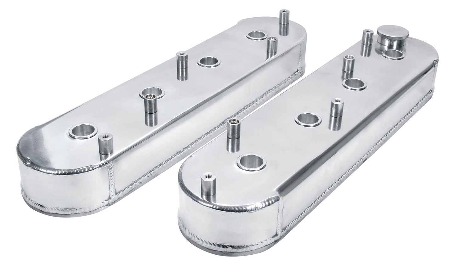 Valve Cover - Tall - Coil Mounts - Fabricated Aluminum - Natural - GM LS-Series - Pair