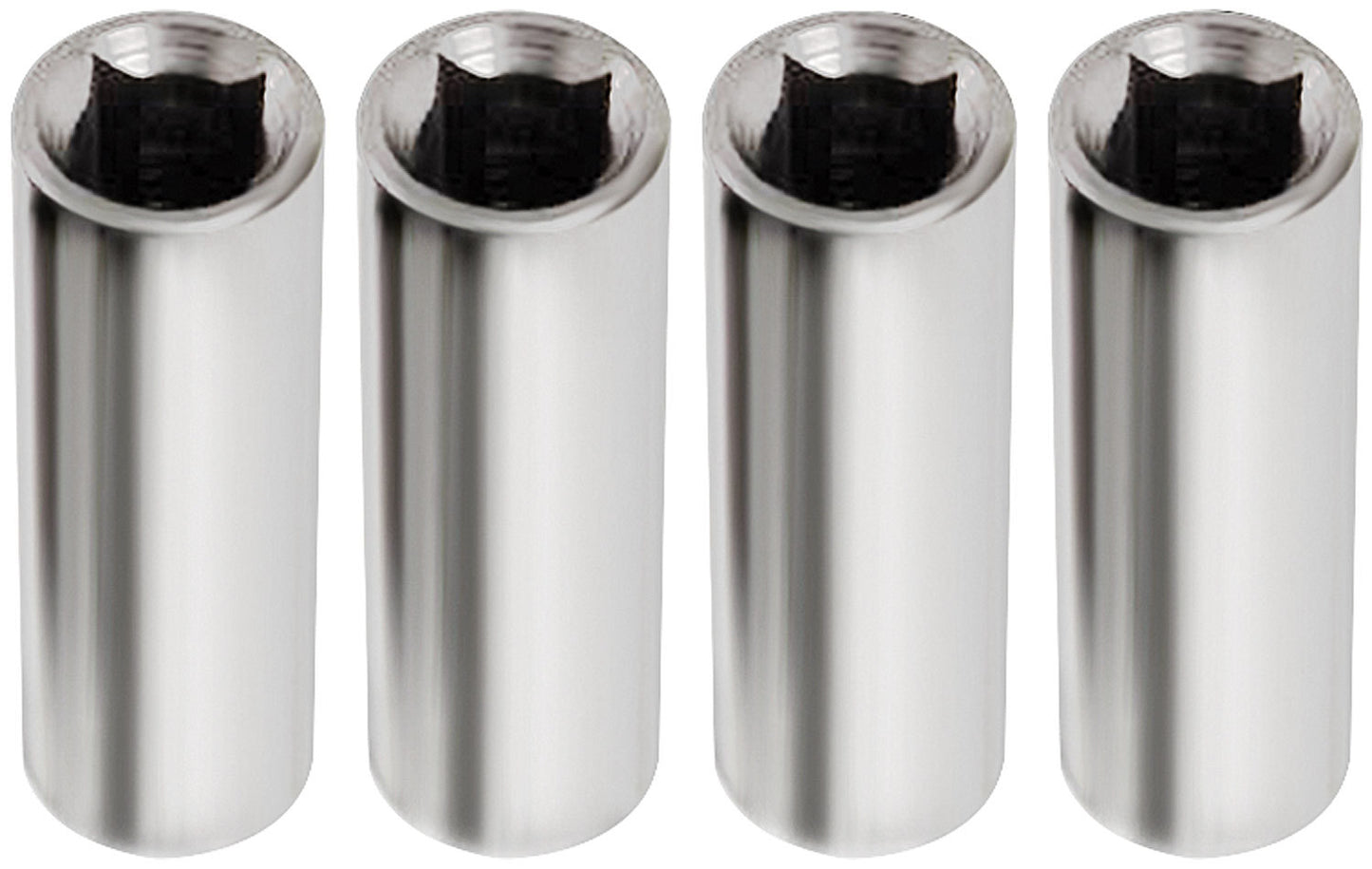 Valve Cover Fastener - Nuts - 1/4-28 in Thread - 1/4 in Socket Drive - Aluminum - Clear Anodized - Set of 4