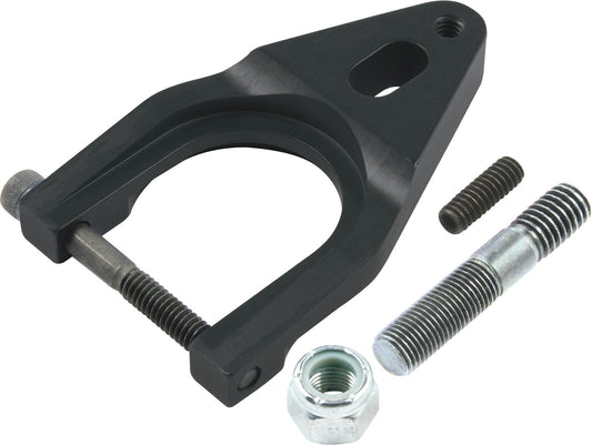 Distributor Hold Down - Stud Mounted - Hardware Included - Aluminum - Black Anodized - Chevy V8 - Each